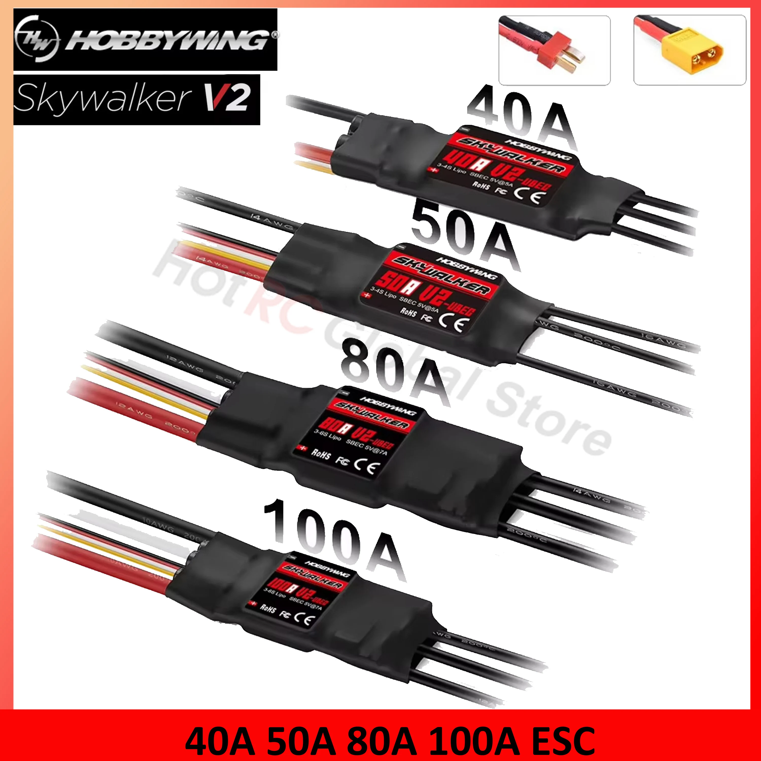 Rc Hobby Model - BBYWING-Contrôleur de vitesse ESC sans balais,