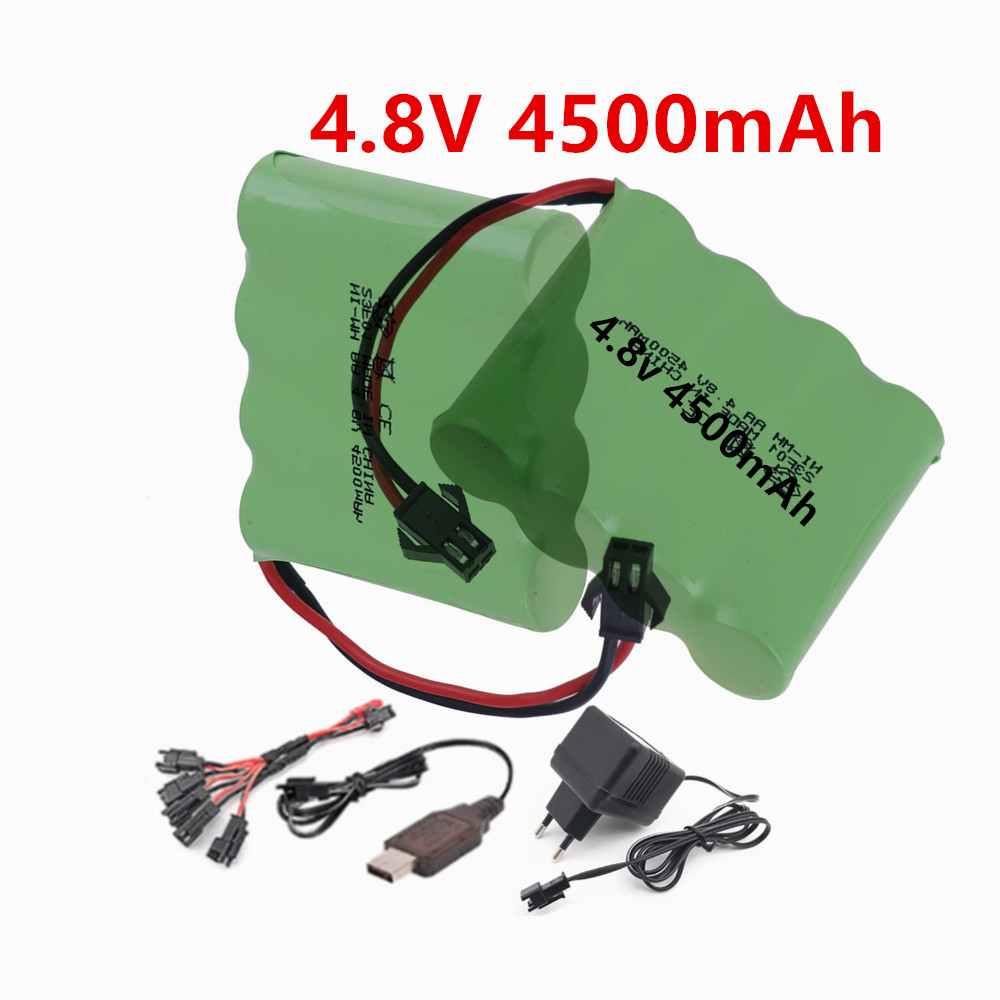Rc Hobby Tank - Batterie rechargeable 4.8v 4500mAh, pack de