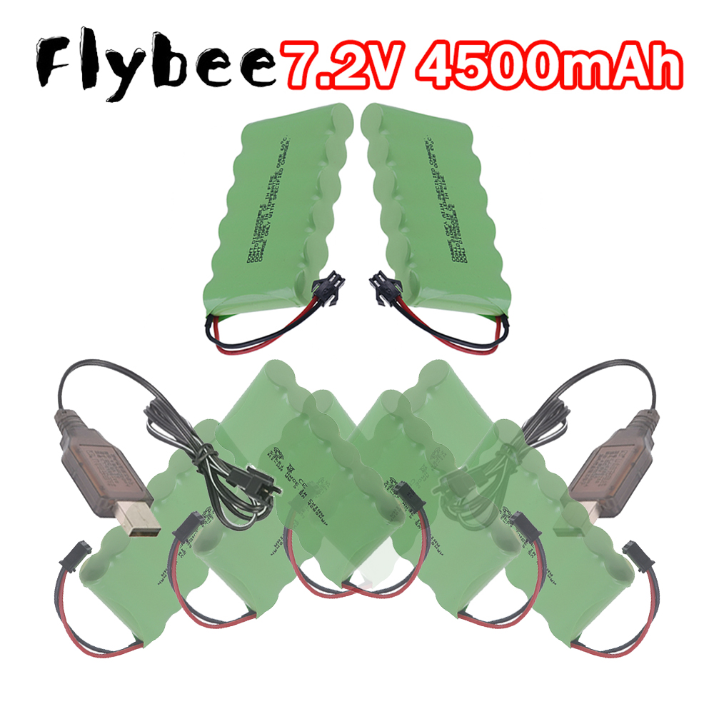 Rc Hobby Tank - Nouvelle batterie rechargeable NiMH 7.2V 4500mAh