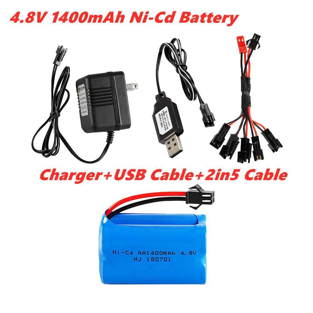 Rc Hobby Tank - Batterie aste Ni-Cd, 4.8V, 1400mAh, AA,