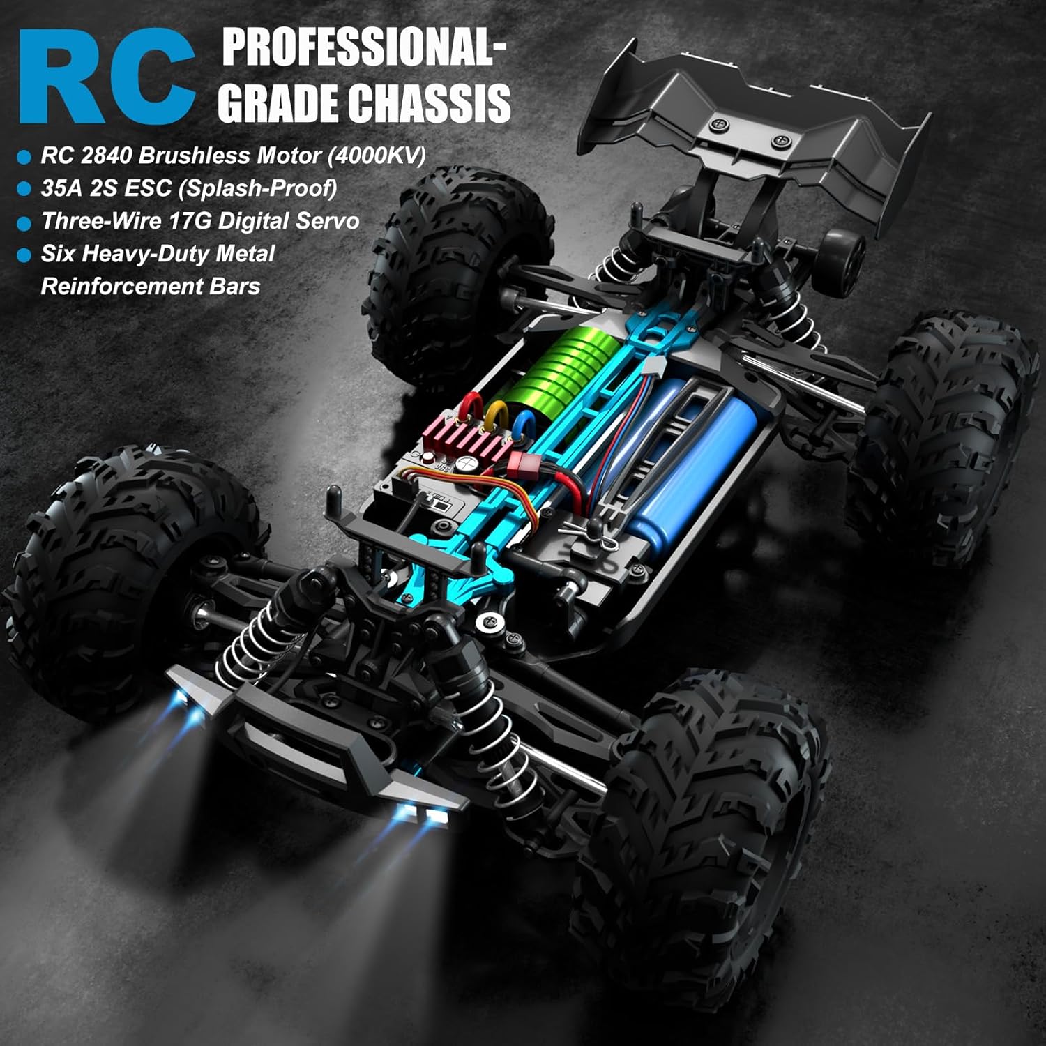 Camion monstre RC sans balais  - Rc Hobby Grade Monster Truck avis et prix