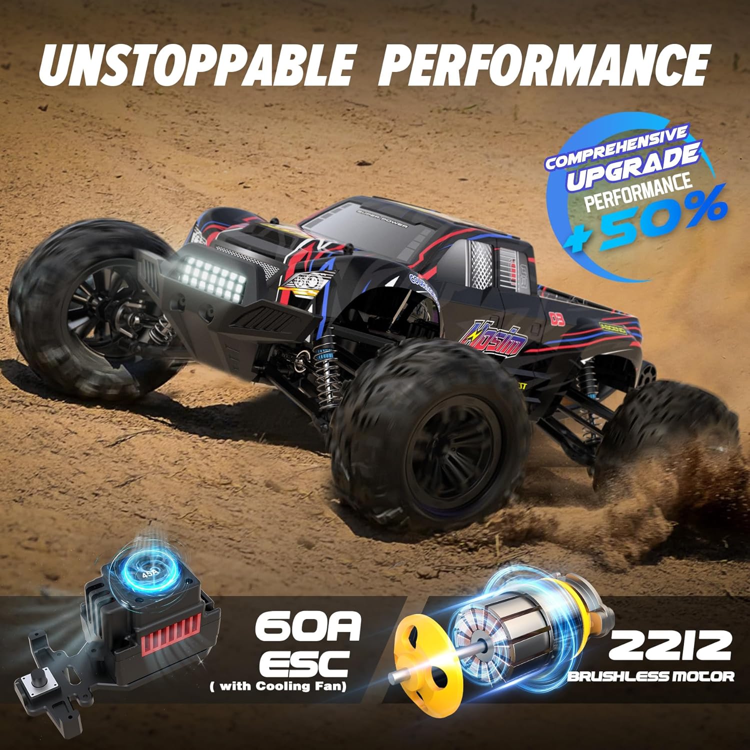 Camion monstre RC sans balais  - Rc Hobby Grade Monster Truck avis et prix