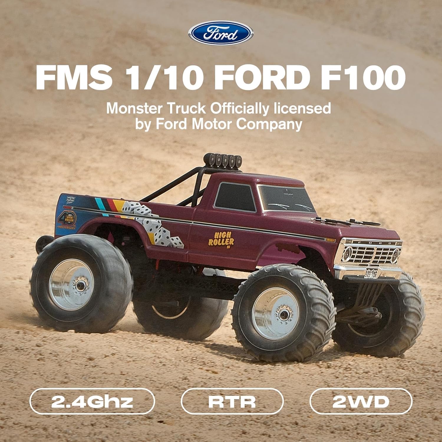 Camion monstre RC Ford F-100 à - Rc Hobby Grade Monster Truck avis et prix