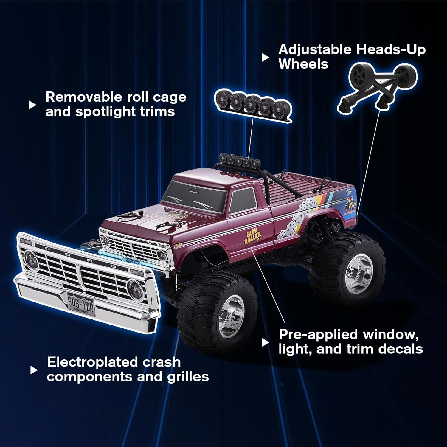 Camion monstre RC Ford F-100 à - Rc Hobby Grade Monster Truck avis et prix