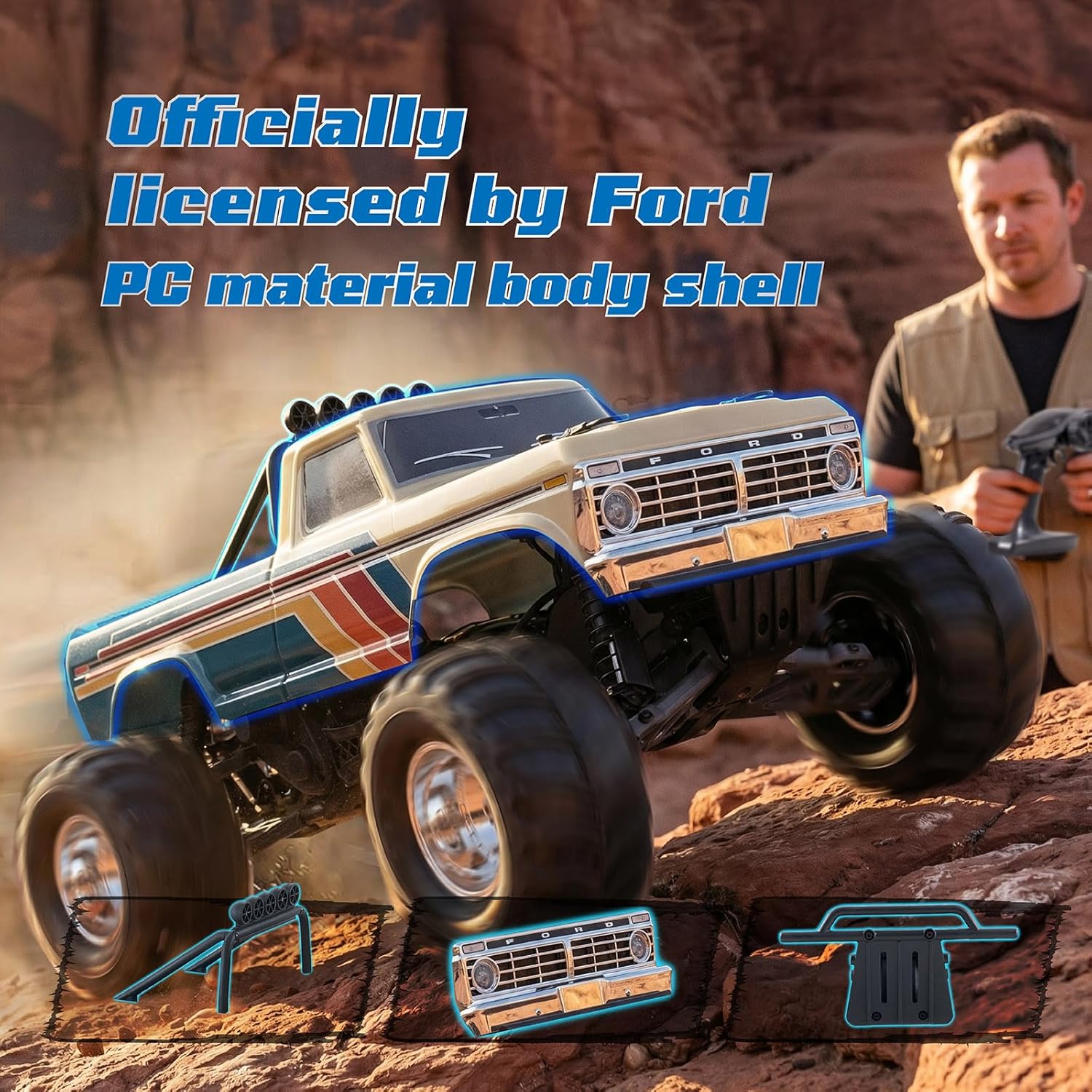 1/10 Ford F-100 Brushless Mons - Rc Hobby Grade Monster Truck avis et prix
