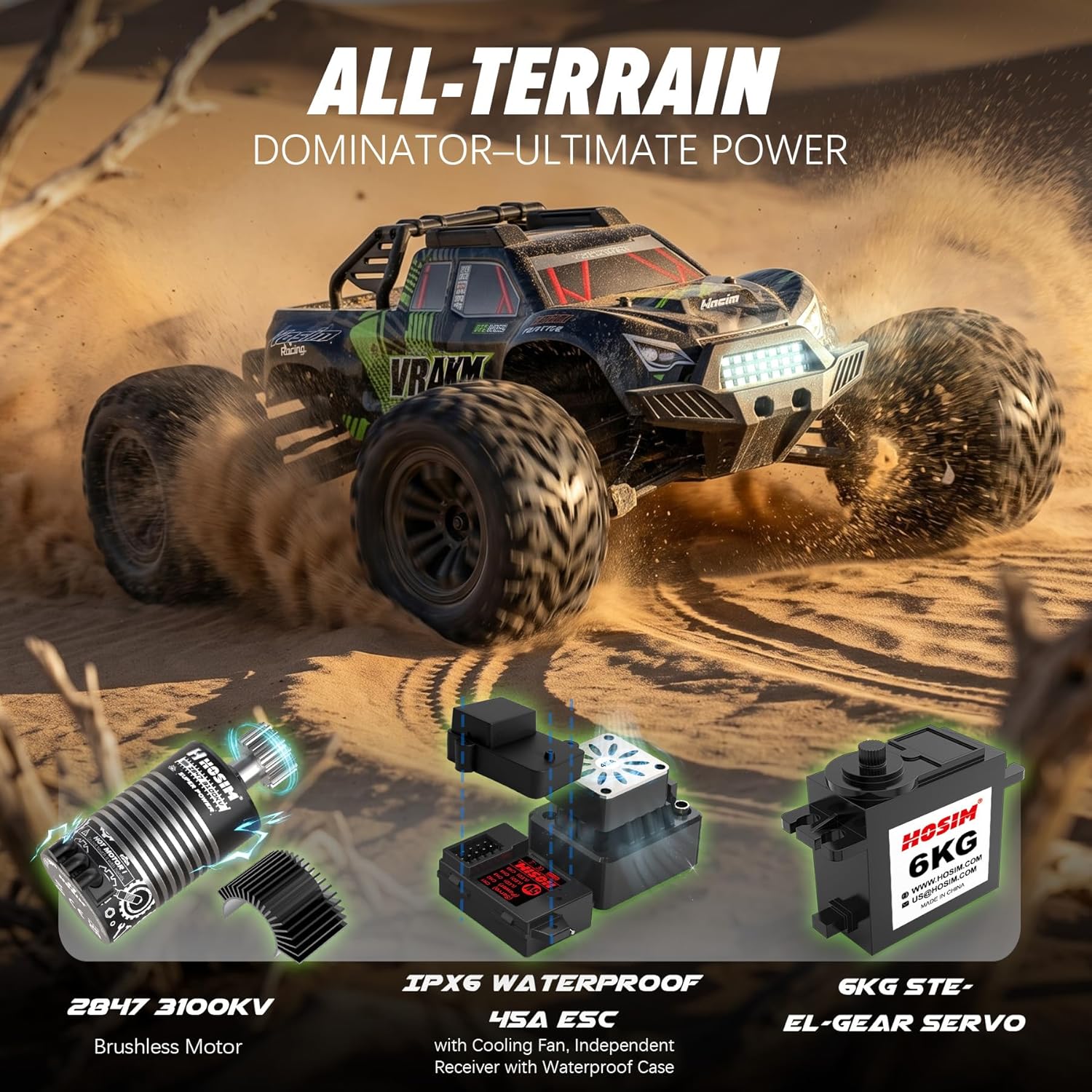 Voiture RC sans balais pour ad - Rc Hobby Grade Monster Truck avis et prix