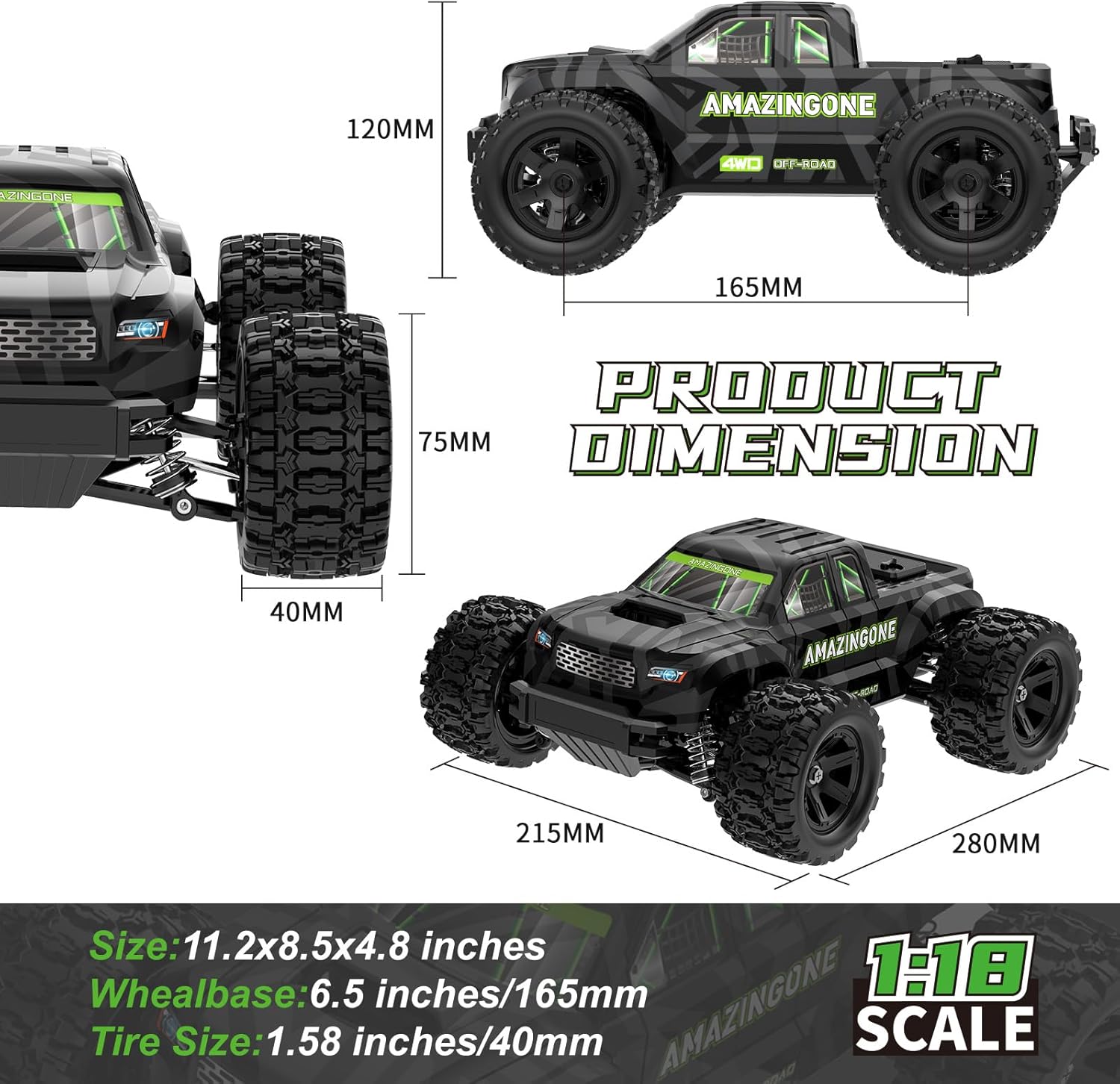Voiture RC tout-terrain 4x4 ha - Rc Hobby Grade Monster Truck avis et prix